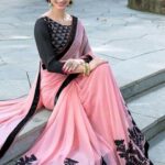 NEW SAREE IN PURE VICHITRA FABRIC WITH EMBROIDERY WORK