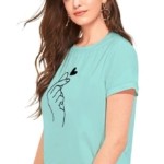 Women's Cotton Printed T-Shirt