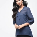 Women's Georgette Solid Tunic