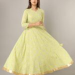 Unique Printed Cotton Kurti With 3/4th Sleeves