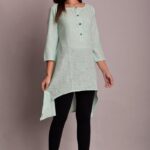 Stunning Solid Rayon Slub Kurti