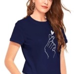 Women's Cotton Printed T-Shirt