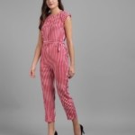Women's Crepe Stripe Jumpsuit