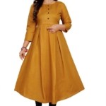 Precious Rubi Cotton Solid With Button Kurti