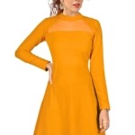 Women's Knitting Solid Short Dress