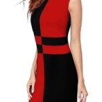 Women's Hosiery Color Block Short Dress