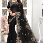 black saree